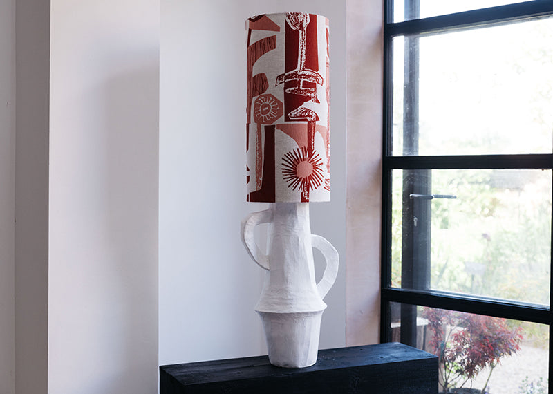 'Figures' I Tall Lampshade I Case of 2