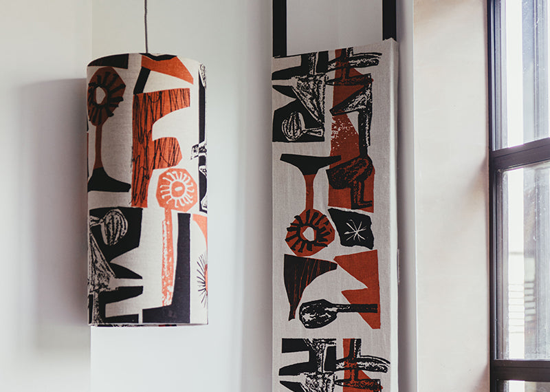 'Figures' I Tall Lampshade I Case of 2