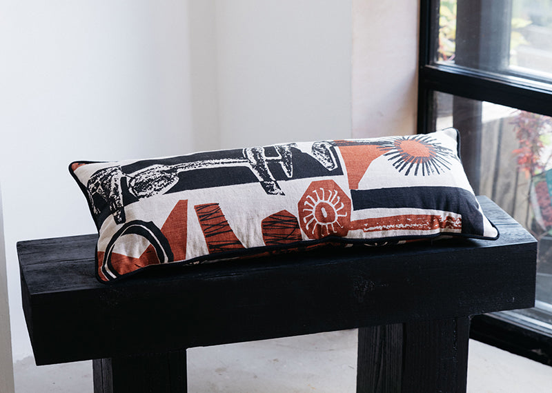 'Figures' I Rectangular Cushion