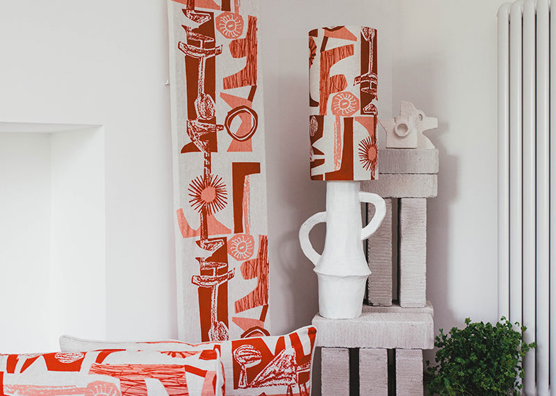 'Figures' I Tall Lampshade I Case of 2